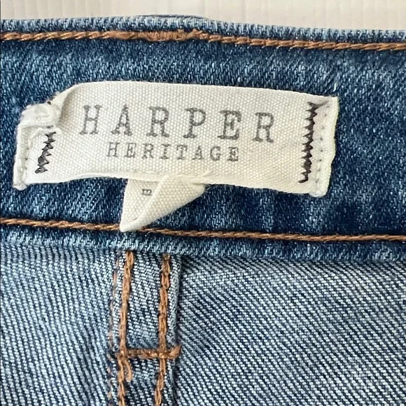 Harper Heritage High Rise Straight Cropped Jean - Picture 6 of 7